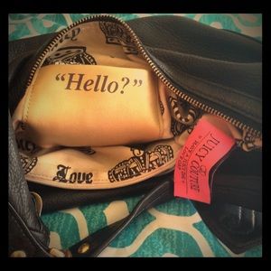 💯JUICY~ Black Leather Hobo ~ EUC 💯